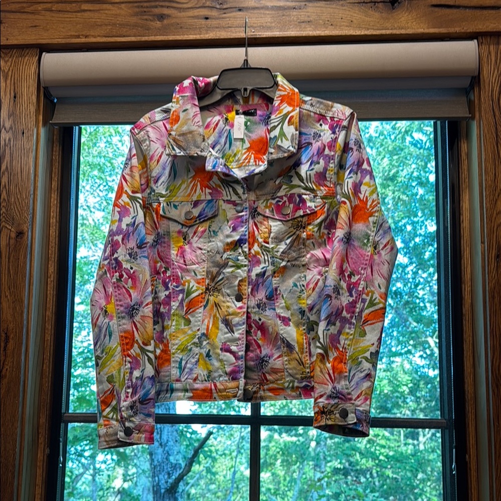 Floral Multicolor Jean Jacket